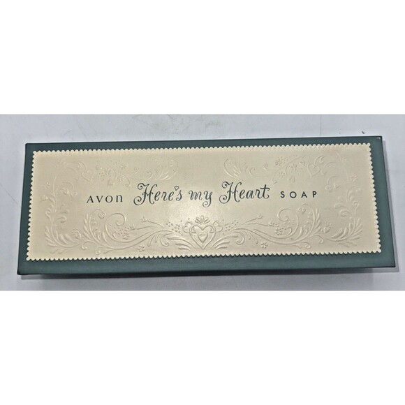 Vintage Avon Here's My Heart Soap Set Of 3 Guest Soap Decoratve Soap New - Picture 6 of 9